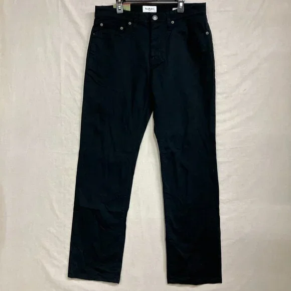 NWT Goodfellow & Co Men's Black Fly Button & Zipper Straight Fit 5-Pocket Pants - Picture 4 of 16